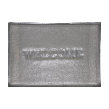 พรมเช็ดเท้าดักฝุ่น HOME LIVING STYLE WELCOME 50X70 ซม. สีเทา_1
