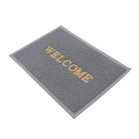 พรมเช็ดเท้าดักฝุ่น HOME LIVING STYLE WELCOME 50X70 ซม. สีเทา_2