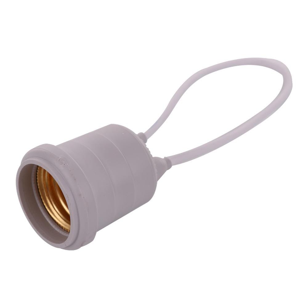 ขั้วยางกันน้ำเกลียว SANTORY E-27 สีเทา