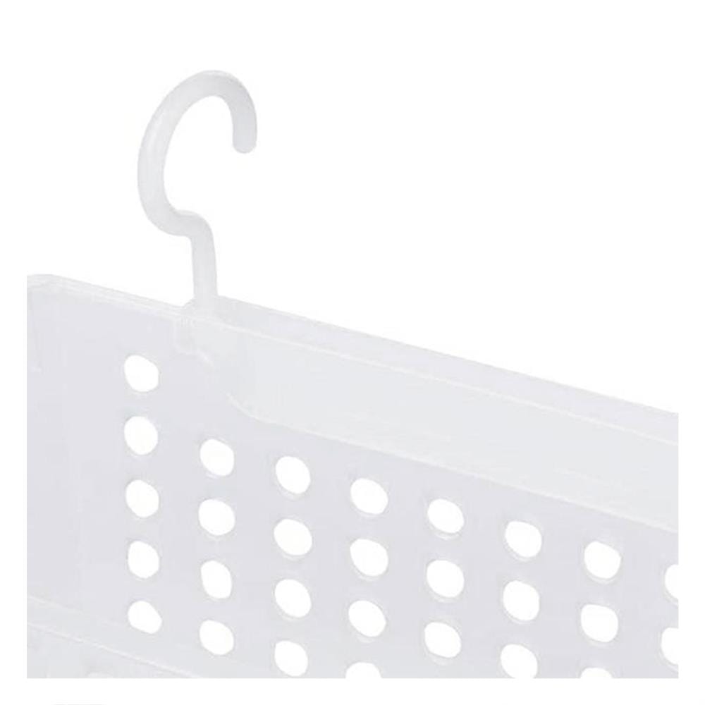 RECTANGULAR STORAGE BASKET WITH HOOKS EKDUMRONG D-5219 CLEAR