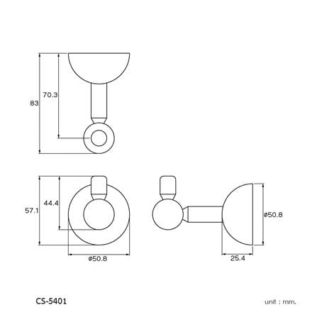 ขอแขวนผ้า WS CS-5401 สเตนเลส_1
