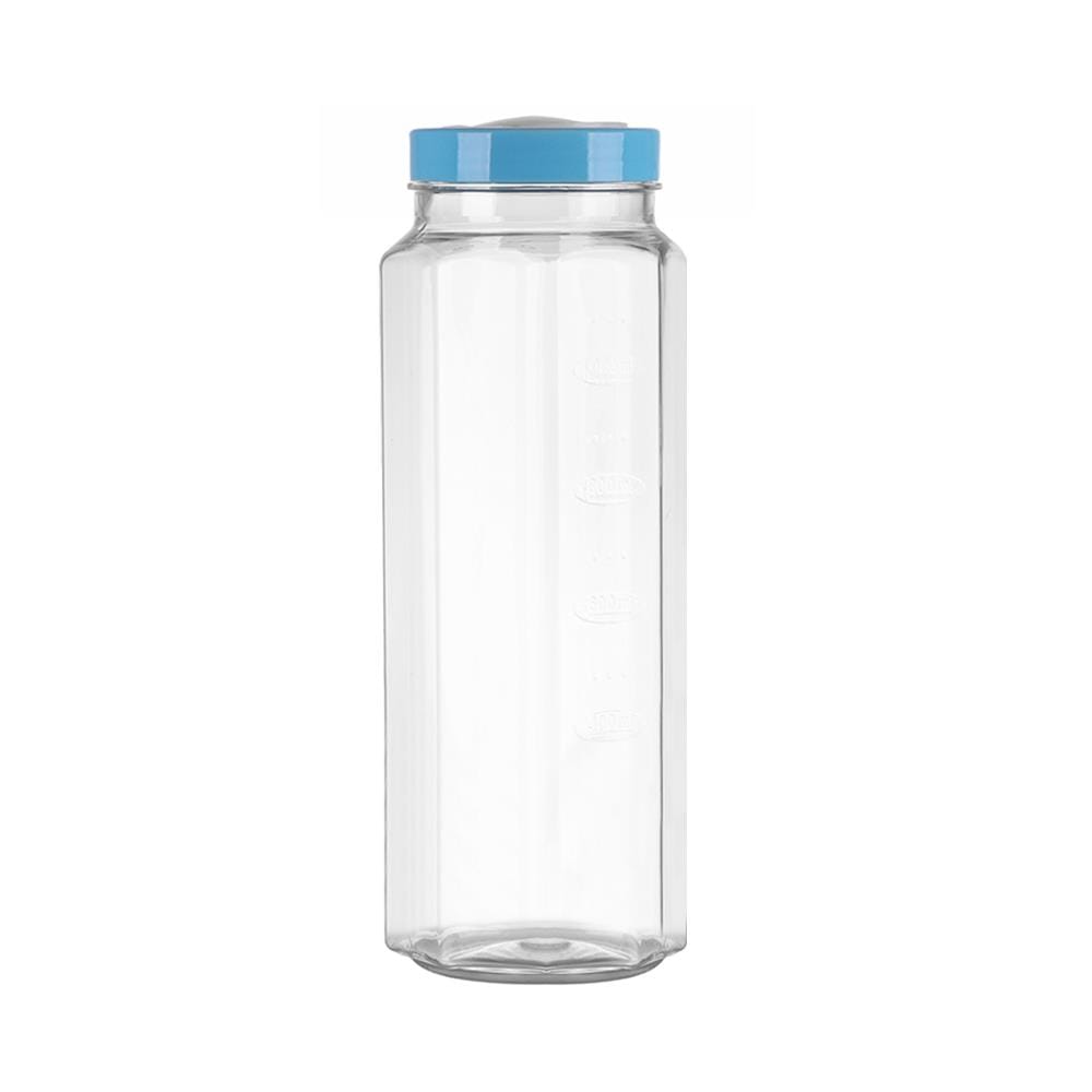 WATER BOTTLE OCTAGON SHAPE PET PIONEER 1.37L BLUE