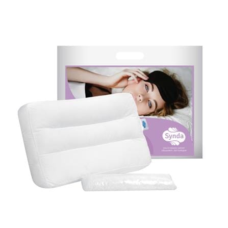 หมอนสุขภาพ ใยสังเคราะห์ SYNDA CONTOUR 1 15.5x24.5 นิ้ว สีขาว_1