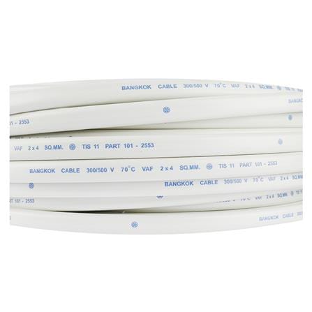 สายไฟ VAF BCC 2x4 ตร.มม. 30 ม. สีขาว_1