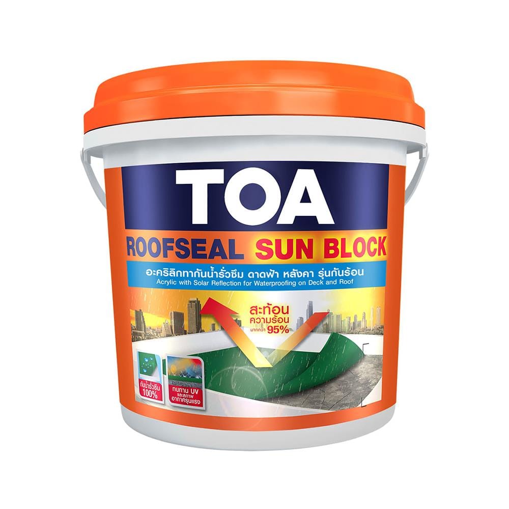 อะคริลิกกันซึม TOA SUNBLOCK 4 กก. สีเทา_0
