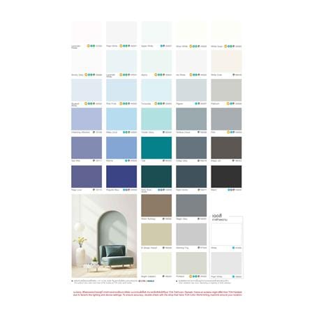 สีน้ำทาภายนอก ชนิดกึ่งเงา TOA 4 SEASONS สีขาว #AG1000 5 แกลลอน_4