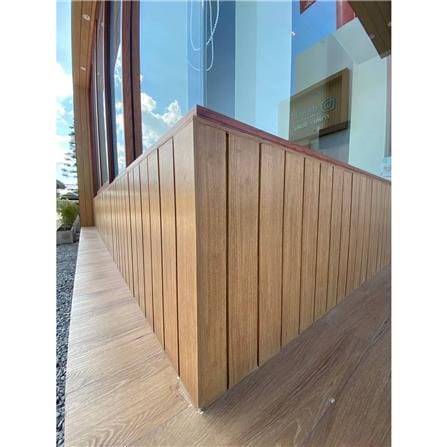 ไม้ผนังบังใบ CONWOOD G1 ลายเสี้ยน 20.3X305X1.1 ซม. สีขาวงาช้าง_4