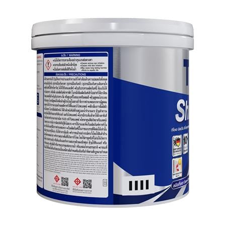 สีน้ำทาภายนอก ชนิดกึ่งเงา TOA SHIELD-1 BASE C สีขาว 1 แกลลอน_2