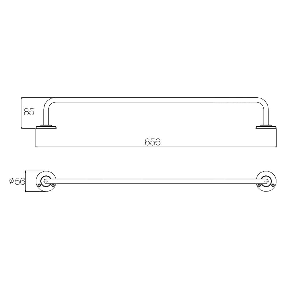 ราวแขวนผ้า HM404 สเตนเลส