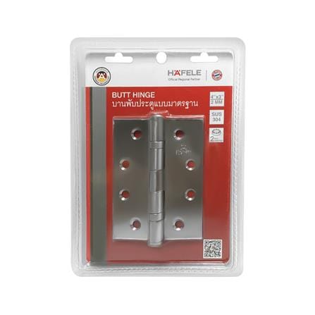 BUTT HINGE 4X3INX2MM HAFELE 489.04.001 STAINLESS STEEL 3PCS_1