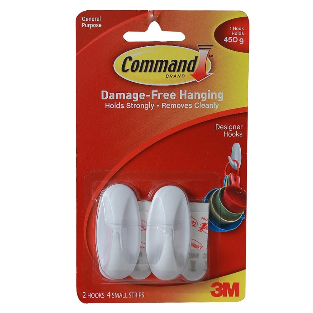 DOUBLE-SIDED ADHESIVE TAPE WITH DESIGNER HOOKS 3M 17082