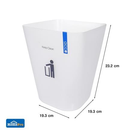 ถังขยะเหลี่ยม ACCO HH-222P 5.5 ลิตร สีขาว_3