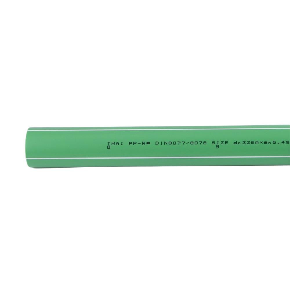ท่อ PP-R THAI PP-R SDR6 D32 1 นิ้ว 4 ม. สีเขียวคาดขาว