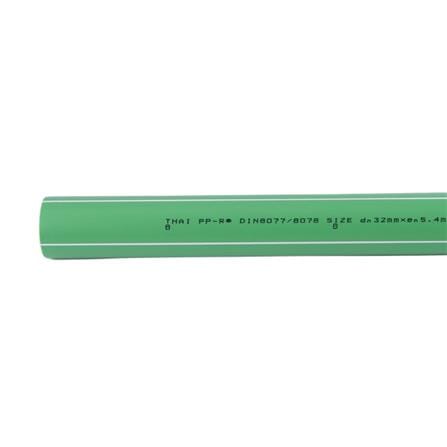 ท่อ PP-R THAI PP-R SDR6 D32 1 นิ้ว 4 ม. สีเขียวคาดขาว_1