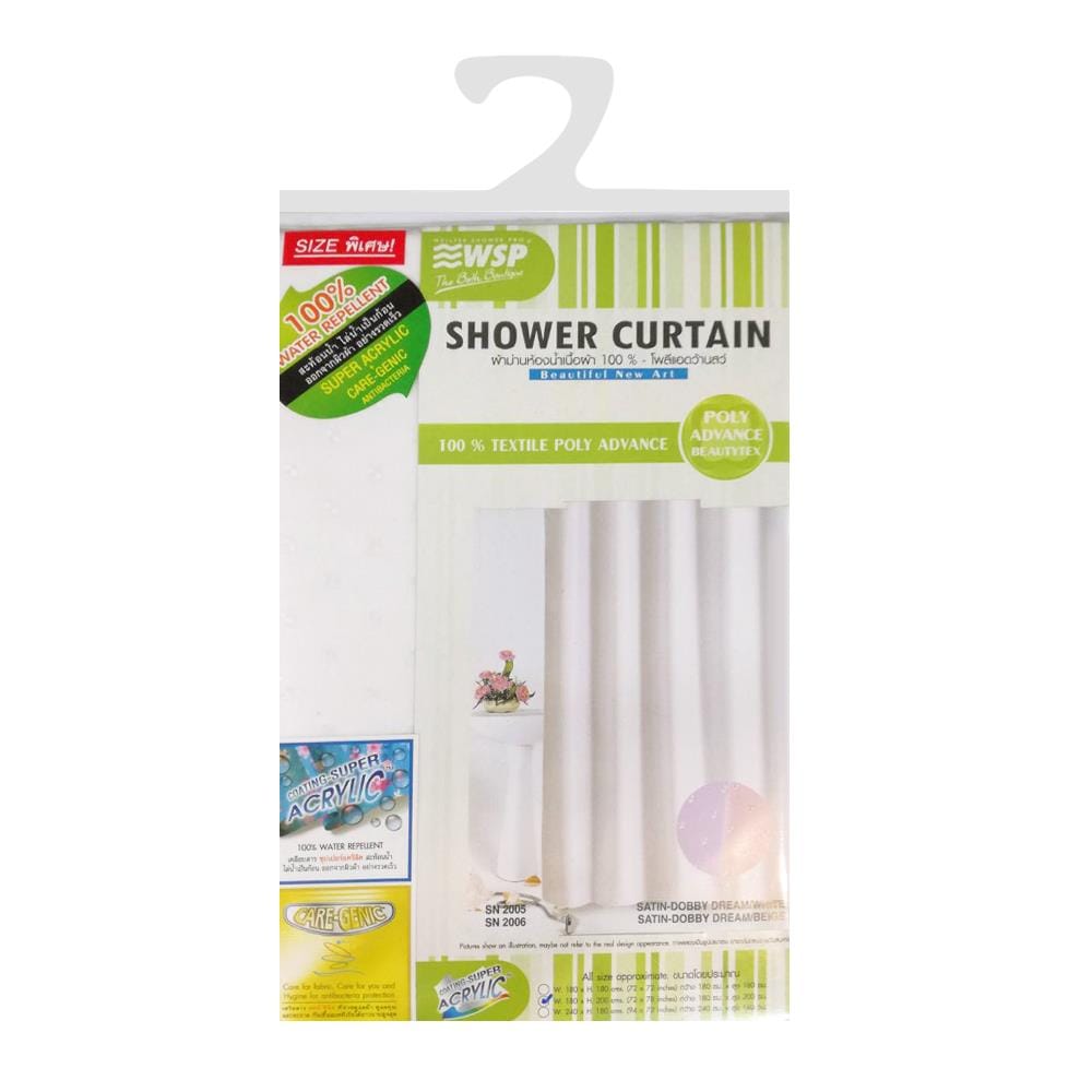 ม่านห้องน้ำ POLYESTER WSP SCP-9  SN2001 180x180ซม.