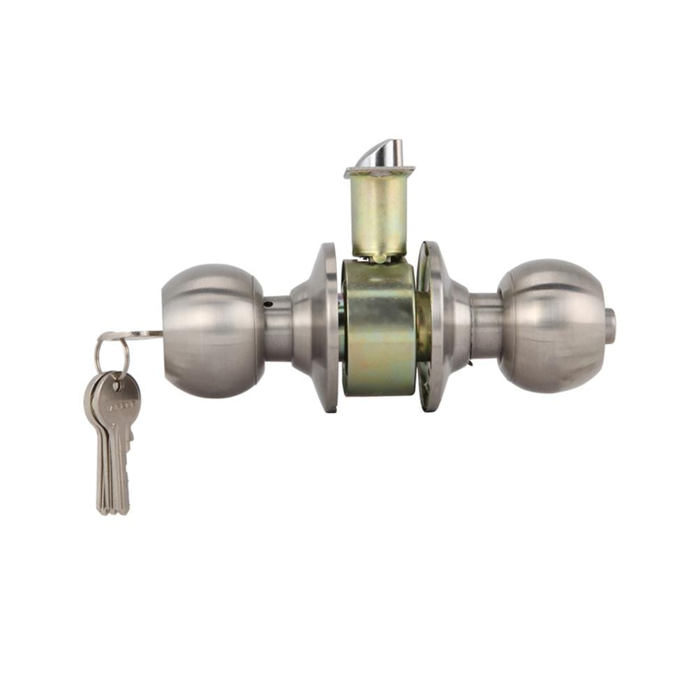 ลูกบิดประตู หัวกลม (พร้อม DEADBOLT) HAFELE 489.93.009 สีสเตนเลส
