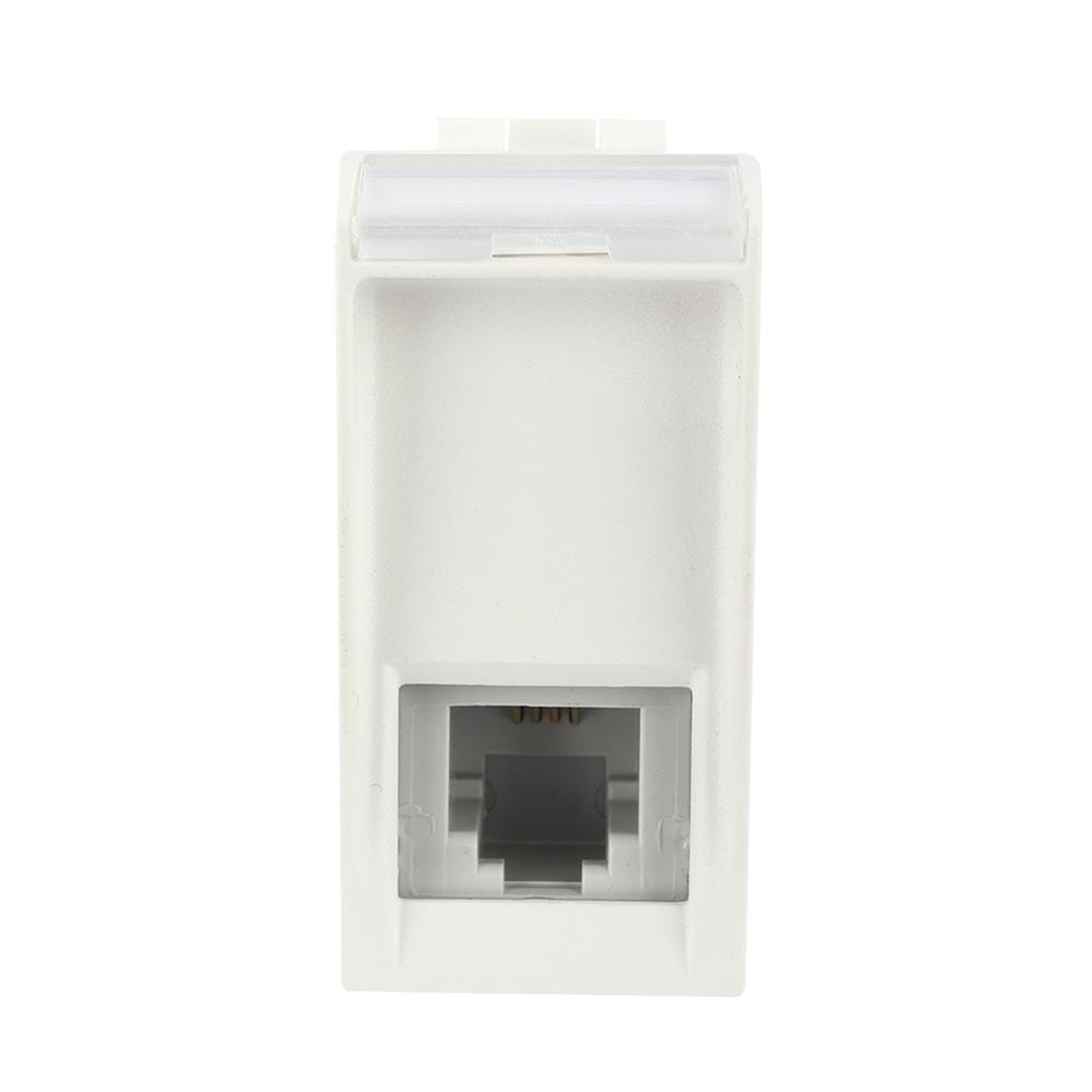 เต้ารับโทรศัพท์ BTICINO 6P/4C SN4258/11NFLIGHT สีขาว