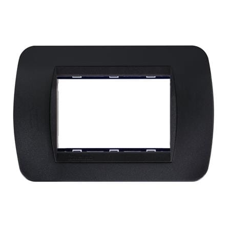 หน้ากาก 3 ช่อง BTICINO LIVING LIGHT SL4803ACF สีดำ_0