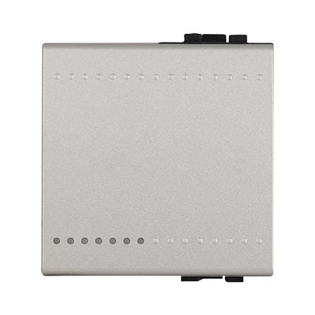 ฝาปิดช่องว่าง 2 ช่อง BTICINO LIVING LIGHT SNT4911K2 สีเงิน_0