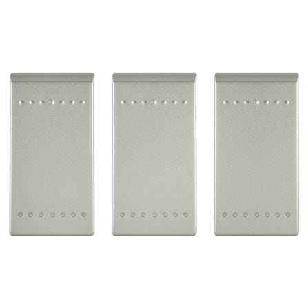 ฝาครอบสวิตช์ 1 ช่อง BTICINO SN4911F LIVING LIGHT สีเงิน (แพ็ก 3 ชิ้น)_1