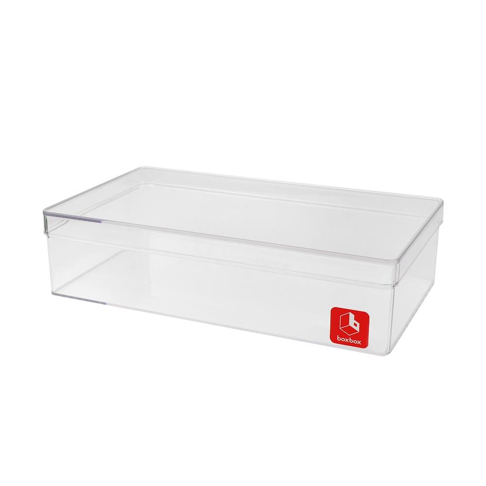 กล่องแบ่งช่อง 1 ช่อง BOXBOX 6231L 13.5x23x6 ซม. สีขาว