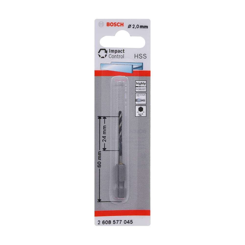 ดอกเจาะเหล็ก BOSCH 2 มม.