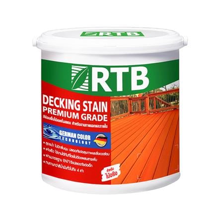 สีย้อมพื้นไม้ ชนิดด้าน RTB DECKING STAIN DK105 สีวอลนัท 1 แกลลอน