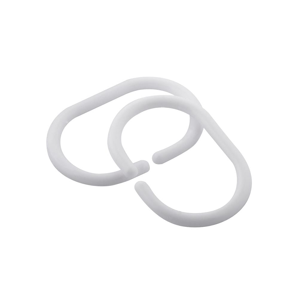 SHOWER CURTAIN HOOK ZIM HK-03 WHITE