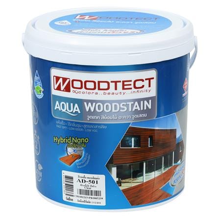 สีย้อมพื้นไม้ WOODTECT AQUA AD-501 สีใส ด้าน 1 แกลลอน_0
