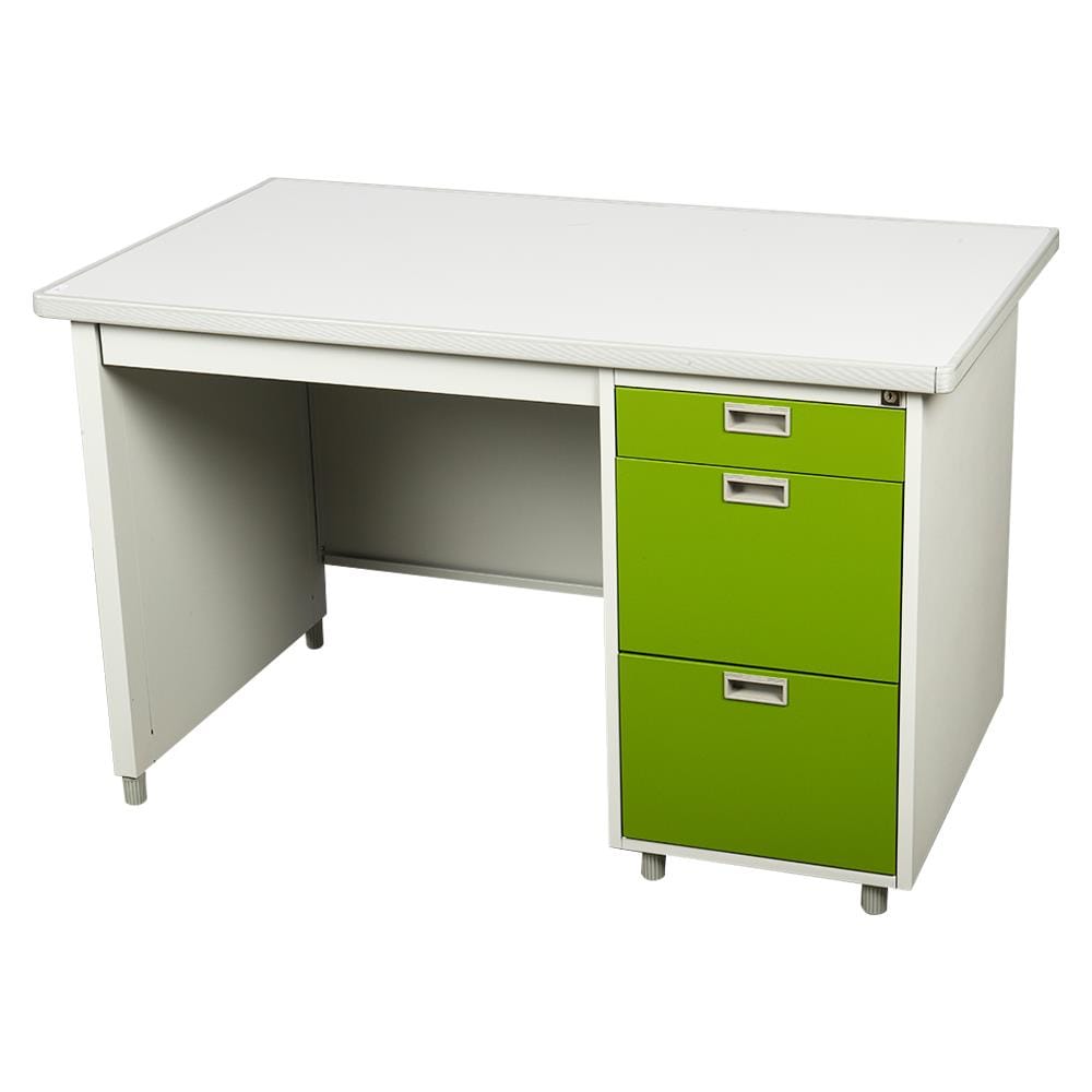 โต๊ะทำงานเหล็ก LUCKY WORLD DX-40-3-GG 120 ซม. สีเขียว