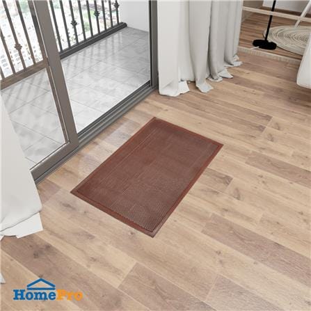 พรมเช็ดเท้าดักฝุ่น HOME LIVING STYLE Z 48X68 ซม. สีน้ำตาล_5