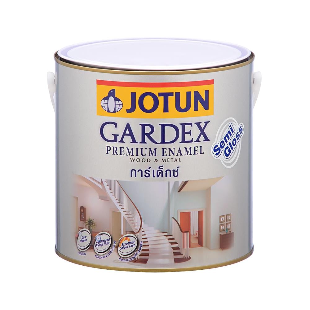 SEMI-GLOSS ENAMEL PAINT JOTUN GARDEX BASE A 1GAL