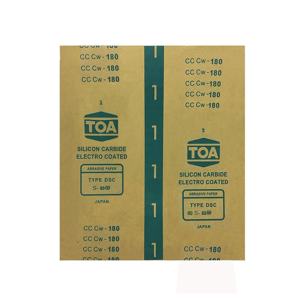 กระดาษทรายขัดไม้แผ่น เบอร์ 180 TOA