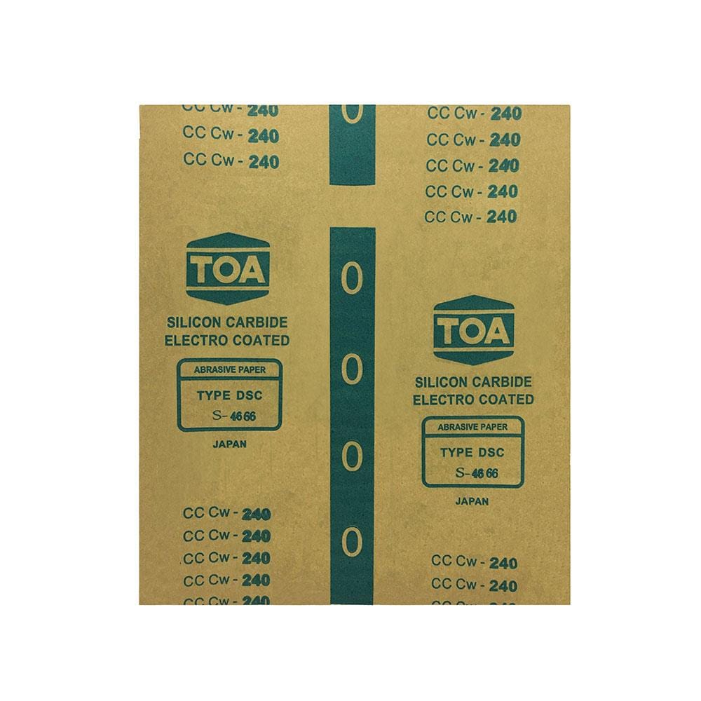 กระดาษทรายขัดไม้แผ่น เบอร์ 240 TOA