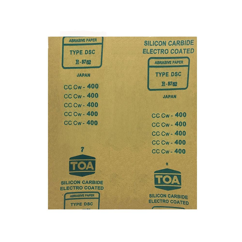 กระดาษทรายขัดไม้แผ่น เบอร์ 400 TOA