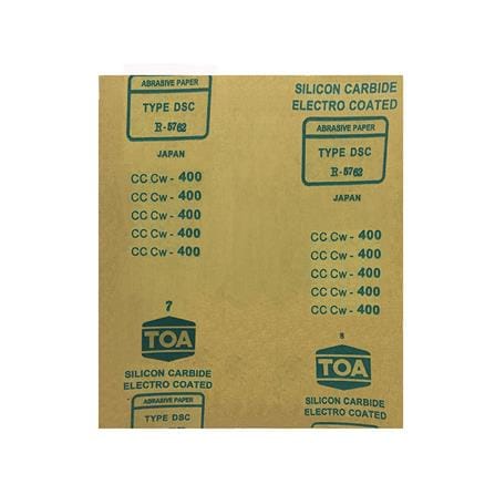 กระดาษทรายขัดไม้แผ่น เบอร์ 400 TOA