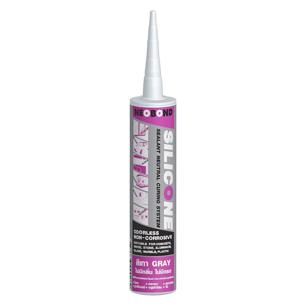 ซิลิโคนชนิดไร้กรดกันเชื้อรา NEOBOND 300 มล. สีเทา