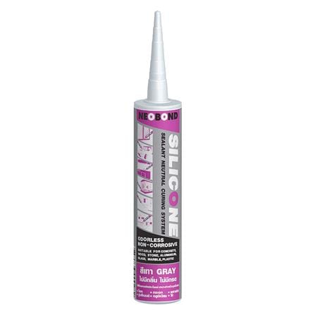 ซิลิโคนชนิดไร้กรดกันเชื้อรา NEOBOND 300 มล. สีเทา