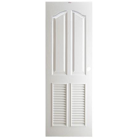 ประตูห้องน้ำ UPVC PARAZZO ML006 70X200 ซม. สีขาว เจาะลูกบิด_0