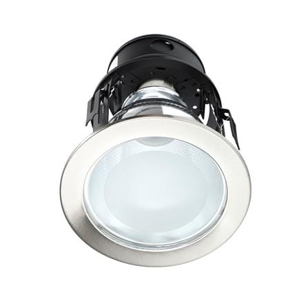 ดาวน์ไลท์ BEC 2424/SATIN CHROME อะลูมิเนียม BASIC สีเงิน 4" กลม