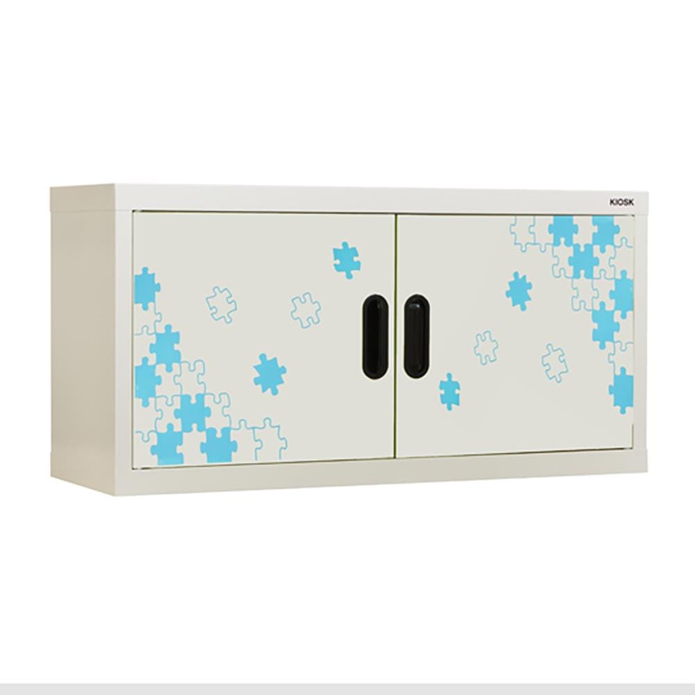 ตู้เหล็กบานเปิดทึบ KIOSK MAX-011/JJIGSAW สีขาว