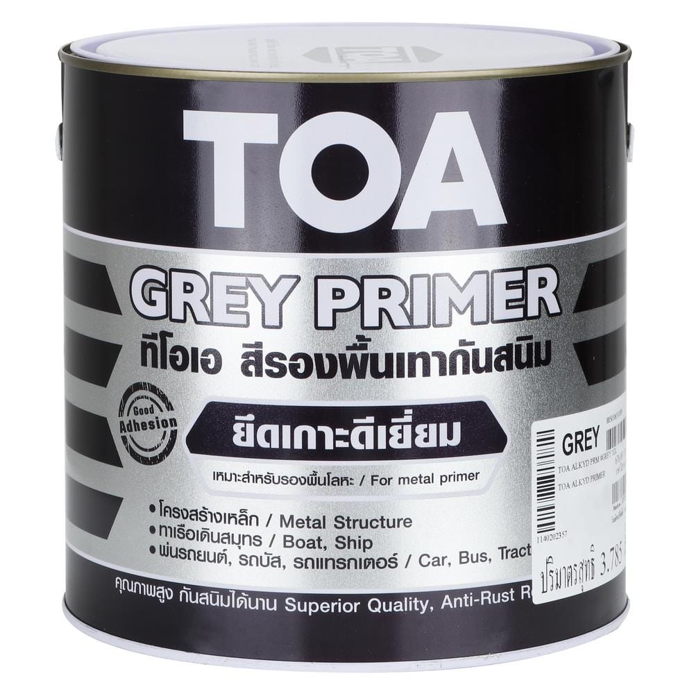 สีรองพื้นโลหะกันสนิม TOA สีเทา 1 แกลลอน