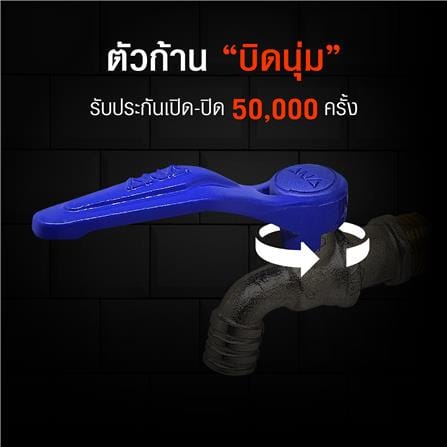ก๊อกบอลจริงใจ ANA 1/2 นิ้ว สีน้ำเงิน_2