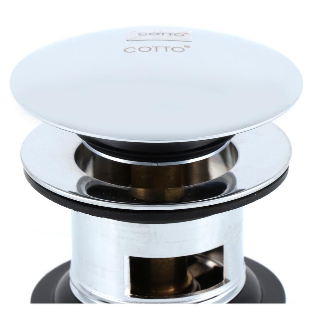 สะดืออ่างล้างหน้าแบบกด COTTO CT665(HM) สีโครม