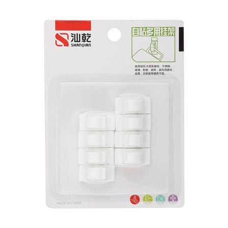 ขอแขวนเหลี่ยม+ตัวล็อค SUPERLINE SQ 8187 แพ็ค 8 ชิ้น_3