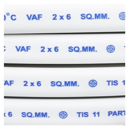 สายไฟ VAF BCC 2x6 ตร.มม. 100 ม. สีขาว_2