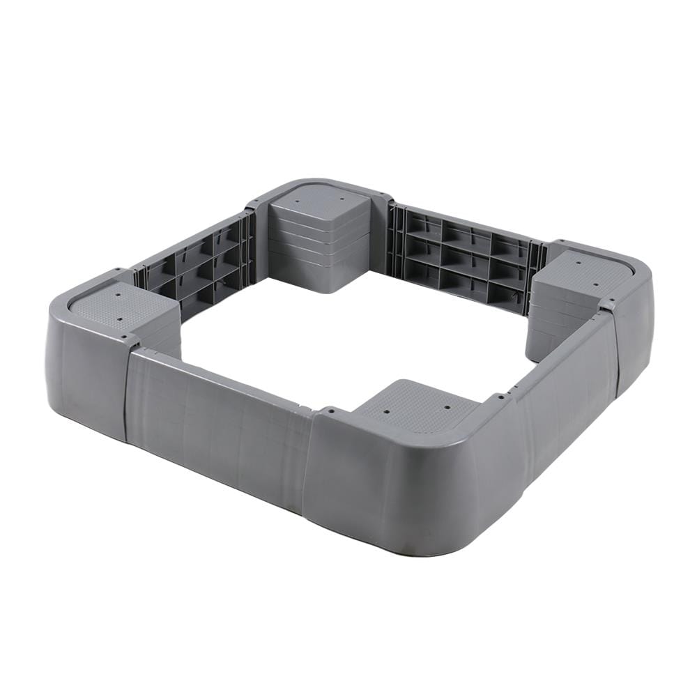 ฐานรองเครื่องซักผ้าปรับได้ CKR PLASTIC F-WS-WL 51-65X51-65 ซม. สีเทา SIZE S