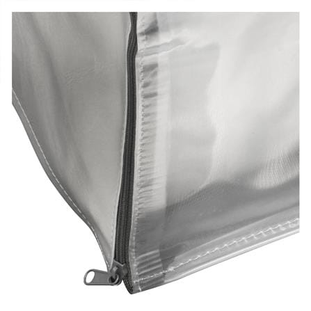 ผ้าคลุมเครื่องซักผ้าฝาหน้า 7-9 กก. CKR PLASTIC F-F001 60X62X84 ซม. สีเงินใส_1