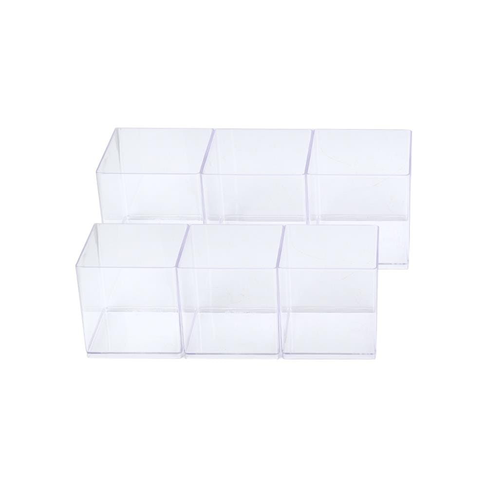 กล่องฝาหน้า 6 ช่อง BOXBOX 9976S 20.5x29.5x12.5 ซม. สีใส