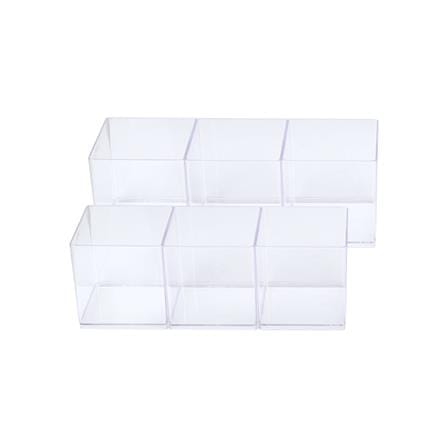 กล่องฝาหน้า 6 ช่อง BOXBOX 9976S 20.5x29.5x12.5 ซม. สีใส_2